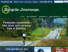 Tablet Screenshot of bicyclejourneys.com